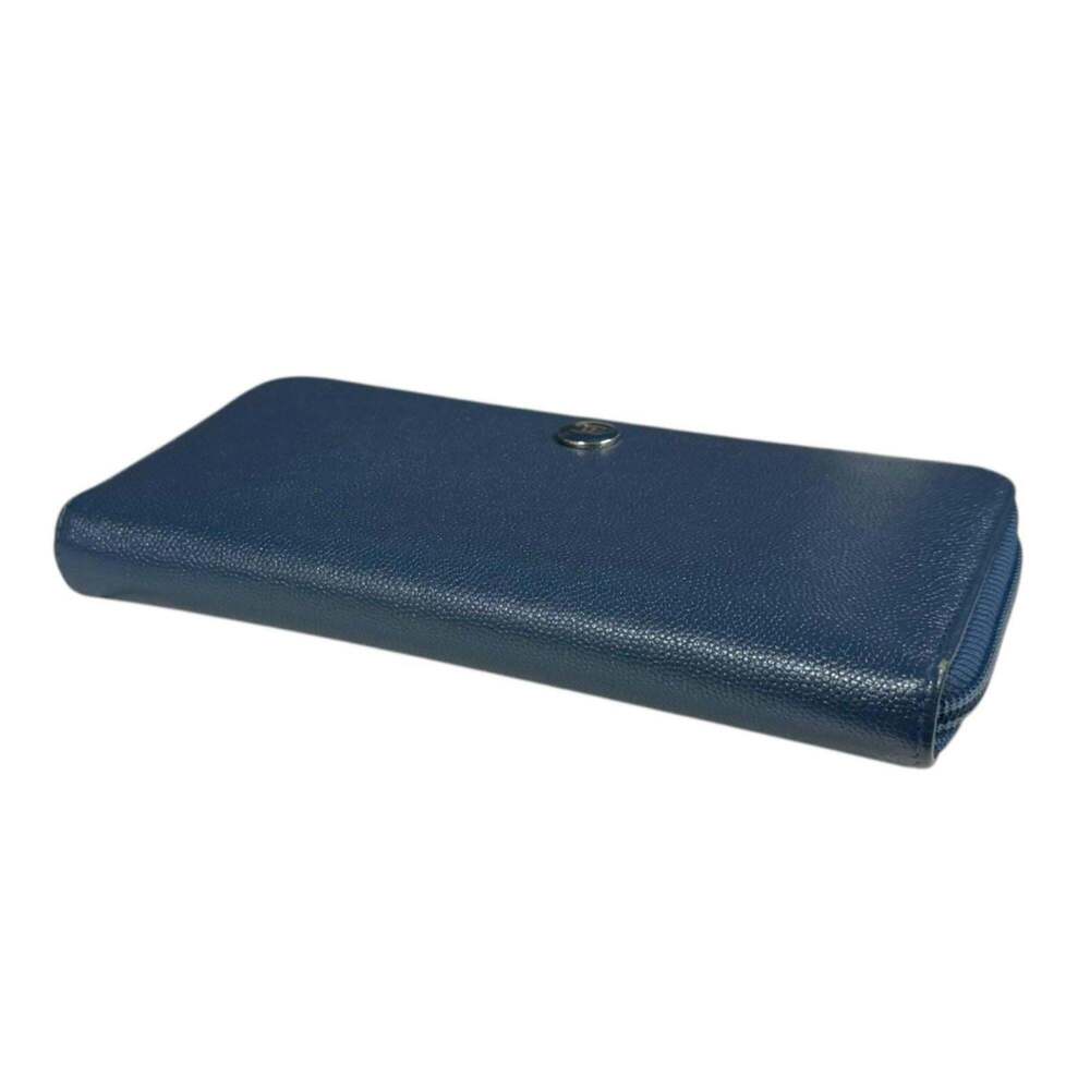 CHANEL Blue Leather Wallet - Picture 4 of 12